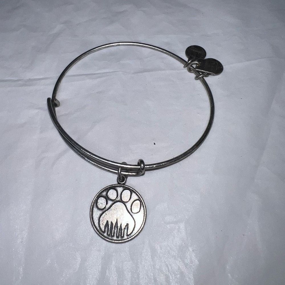 Alex and Ani Paw Footprint Charm Bracelet